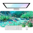 thumbnail image 1 of Desk Pad, 32" x 16" XXXL Extended Large Gaming Mouse Pad, Desktop Decor Desk Mat, Men Women Office Supplies and Accessories, Cute Anime Mouse Mat for Laptop & Keyboard, Romantic Universe, 1 of 6