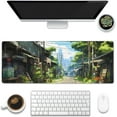 thumbnail image 1 of Desk Pad,Anime Abandoned Town Desk Mat,Anime Street Scene Large Gaming Mouse Pad for Desk,Extended Big Computer Keyboard Mouse Pad with Non-Slip Base and Stitched Edge,31.5"x11.8", 1 of 6
