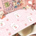 thumbnail image 1 of Desk Pad, Cute Cartoon Table Cover Desk Mat Water Repellent Protector Blotter Mouse Pad for Writing, Laptop, Desktop for Kids Girls (60cm*100cm, Rabbit with Strawberries), 1 of 1
