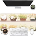 thumbnail image 1 of Desk Pad, Cute Cat Potted Plant Desk Mat, Anime Kawaii Cat Large Gaming Mouse Pad for Desk, 31.5"x11.8" Extended Big Computer Keyboard Mouse Pad with Non-Slip Base and Stitched Edge, 1 of 13