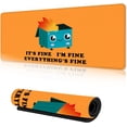 thumbnail image 1 of Desk Pad,Dumpster Fire Gaming Mouse Pad,Computer Desk Mat Keyboard with Non Slip Base for Home Office,Extended Large Size 35.4''''×15.7'''', 1 of 5