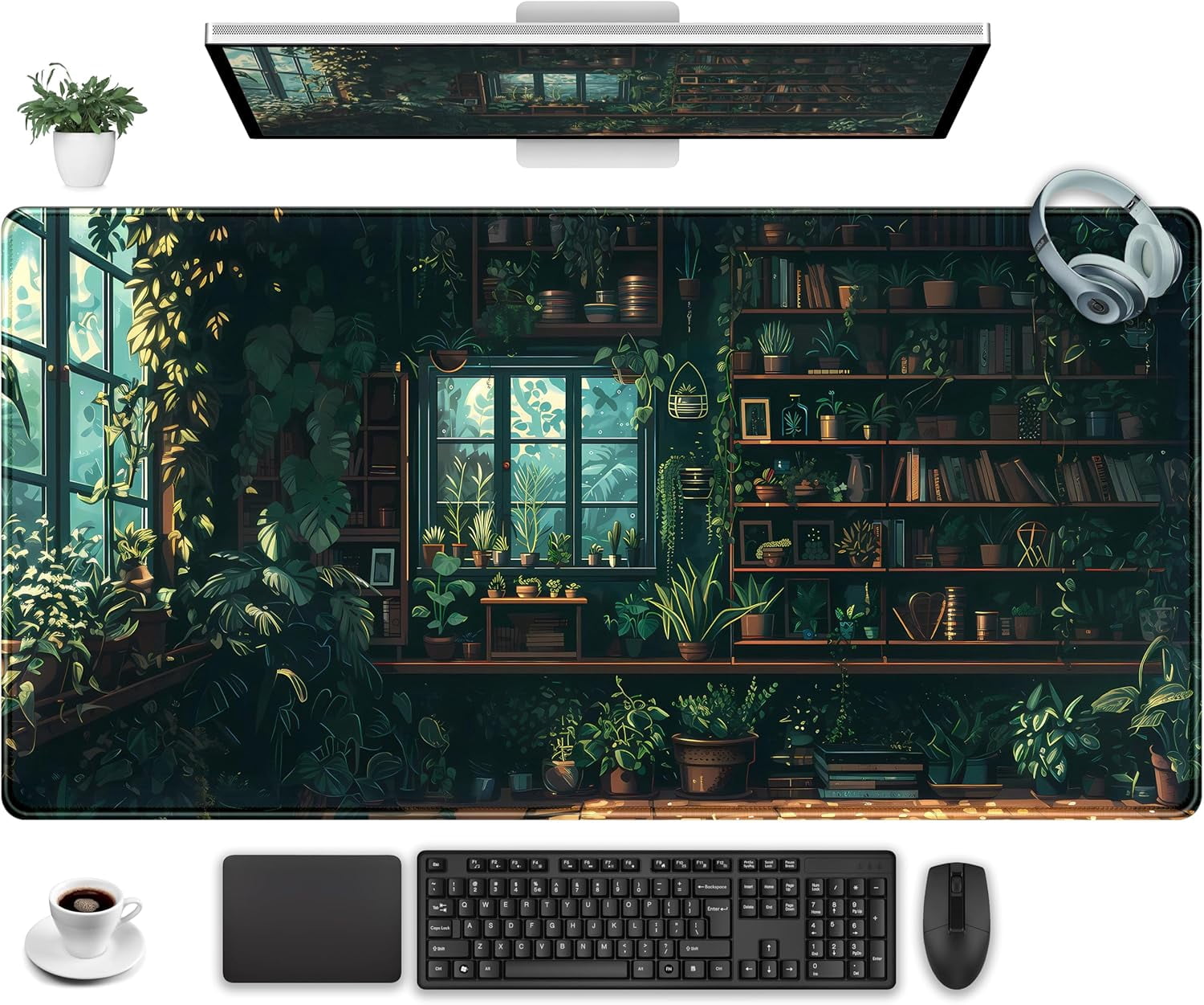 Desk Pad Gaming Pad Desk Mats Full Desk Pad XXL, Desktop Mat Computer ...