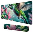 thumbnail image 1 of Desk Pad, Hummingbird Floral Gaming Mouse Pad,Computer Desk Mat Keyboard with Non Slip Base for Home Office,Extended Large Size, 1 of 6