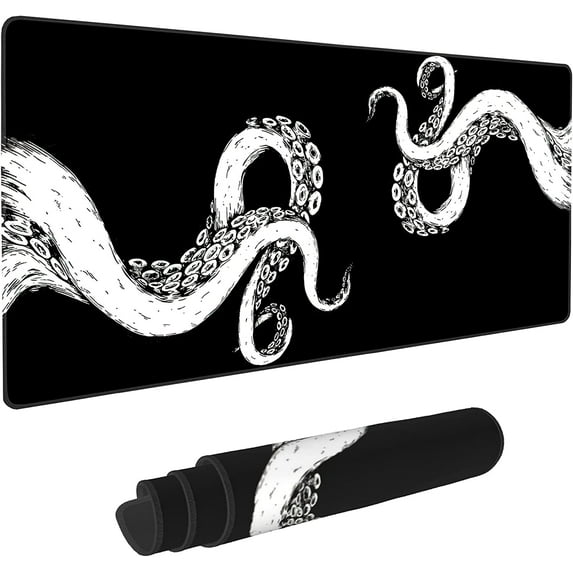 Desk Pad, Octopus Gaming Mouse Pad,Computer Desk Mat Keyboard with Non Slip Base for Home Office,Extended Large Size 31.5" X 15.7"