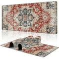 thumbnail image 1 of Desk Pad,Persian Style Textile Rug Texture Gaming Mouse Pad,31.5"X15.7" Extended Gaming Mouse Pad Mat with Stitched Edge Non-Slip Base Big Mouse Pad for Office Keyboard Laptop, 1 of 6