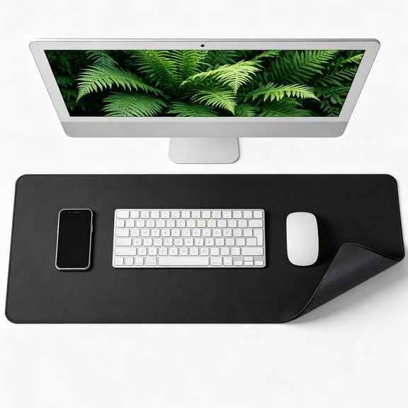 31.5x12 Inch Extended Large Desk Pad, Waterproof Non-Slip Rubber Base Gaming Mouse Pad, Smooth Full Desk Keyboard Mat for Office Laptop Computer Workspace
