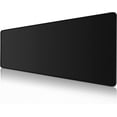 thumbnail image 1 of Desk Pad Protector,Mouse Pad with Non-Slip Rubber Base,Textured & Waterproof Mousepad with Stitched Edges,Large Desk mats for Computers,Laptop,Gaming,Office & Home,31.5 x 11.8 in,Black, 1 of 6