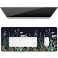 thumbnail image 1 of Desk Pad, XL Extended Large Gaming Mouse Pad 31.5 x 11.8 Inch, Waterproof Mousepad with Stitched Edges, Non-Slip Computer Keyboard Laptop Mat for Women Men Office Work, Silent Night Flowers, 1 of 6