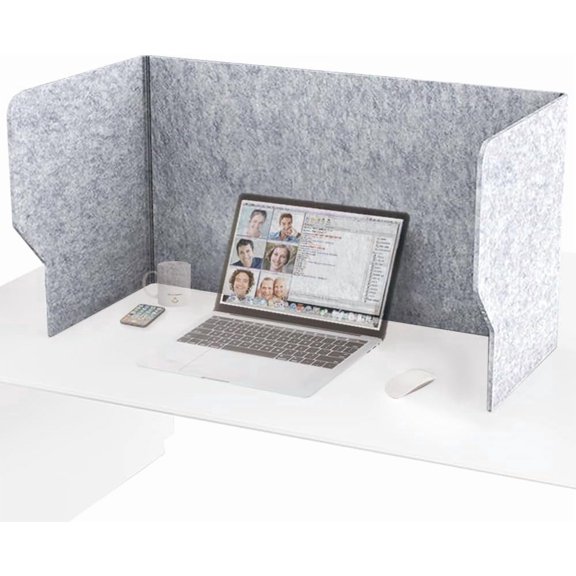 Desk Partition Desk Panel Desk Divider, Noise and Visual Distractions, Sound Absorbing Proof for Office Classroom Remote Learning Sound Dampening (Width: 31.5")