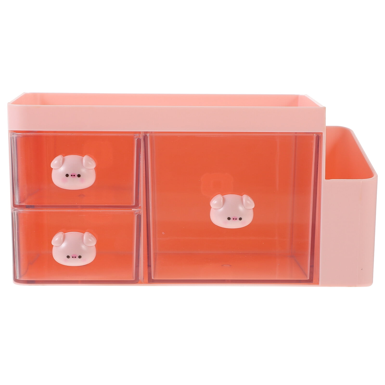 Desk Pencil Organizer Multiuse Stationery Holder Table Organizer Clear