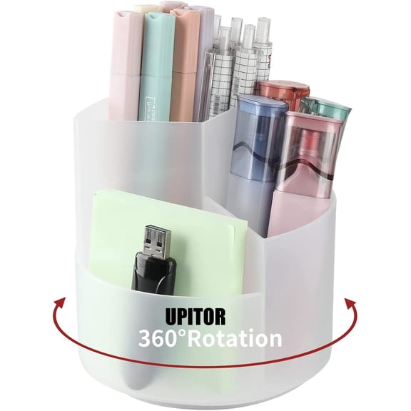 UPITOR ABS Plastic Pencil Holder, Clear