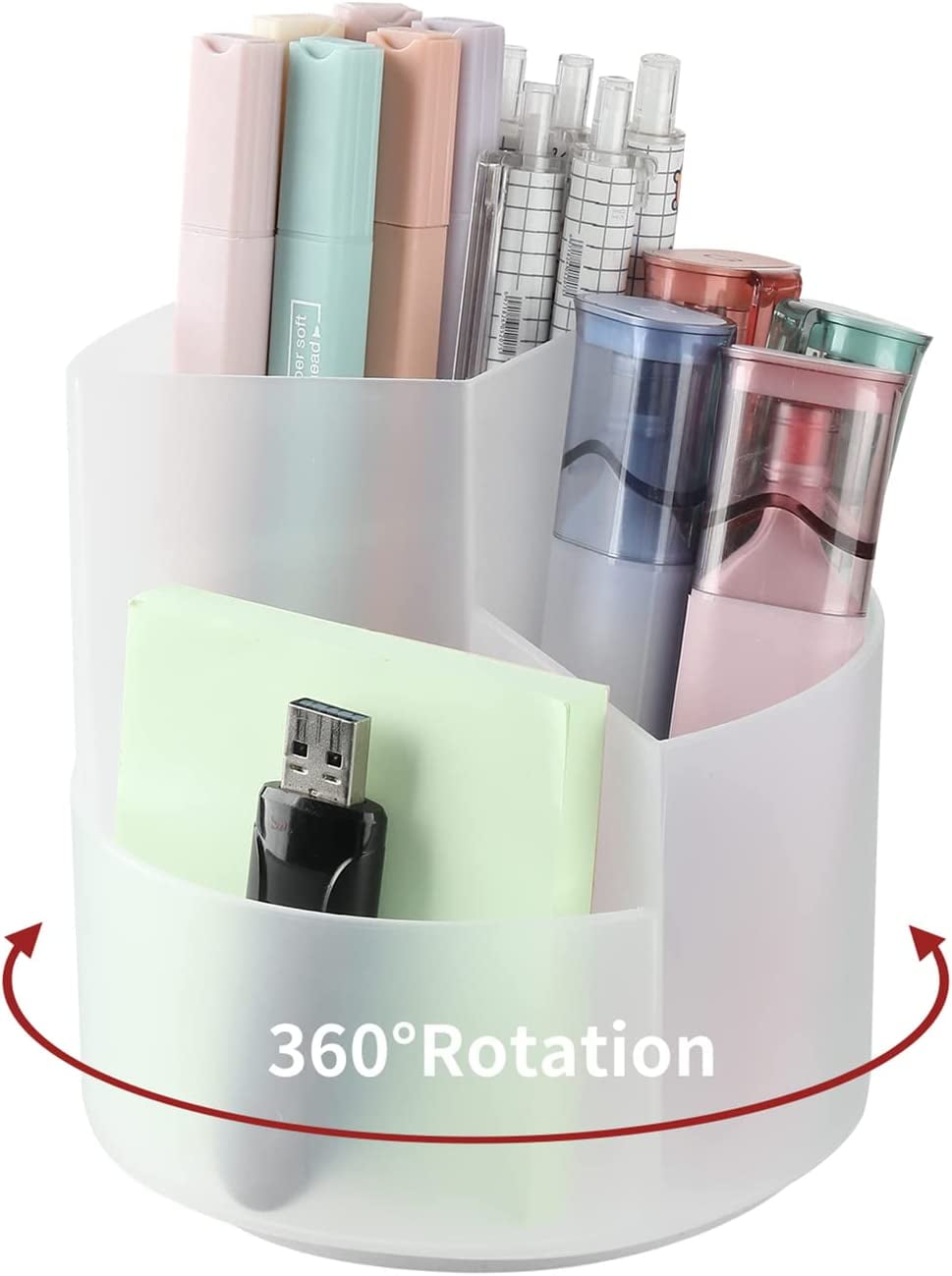 Desk Pencil Pen Holder,Rotating Pen Holder,Desktop Storage Pen