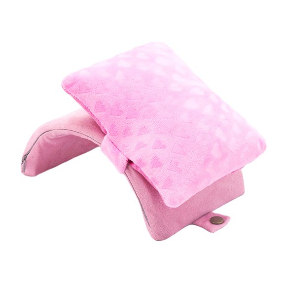 Desk Pillow Pillow Travel Pillow for Airplane, Arched Pillow Arm Pillow for Traveling Essentials Reading Office Pink