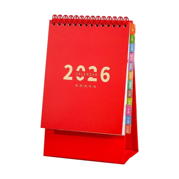Desk Planner,Desk Calendar 2026 Standing Flip,2026 Paper Desk Calendar Office Desktop Calendar Festive Red Mini Desk Calendar,2026-2027 Planner Weekly And Monthly,Weekly To Do List(B)