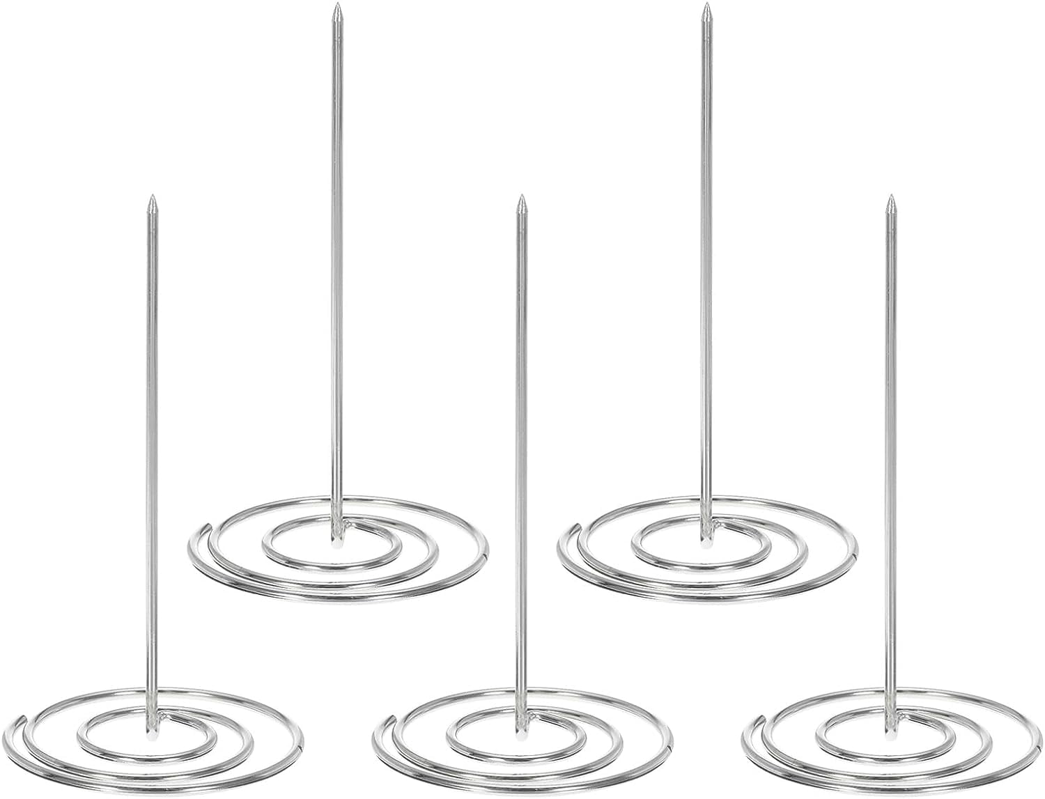 Desk Receipt Holder Spike, 5 Pack Paper Receipt Holder Ticket Spindle