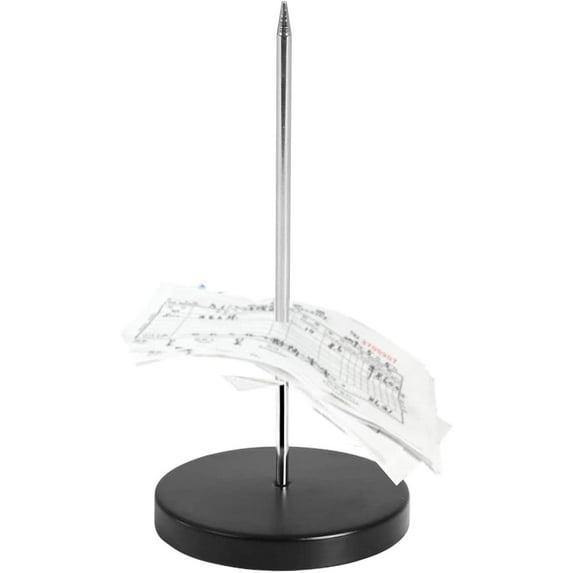 Desk Receipt Holder Spike | Check Spindle Holder For Receipt - Basics Receipt Holder Spike, Check Spindle, Chrome Receipt Holder For Restaurant, Kitchen