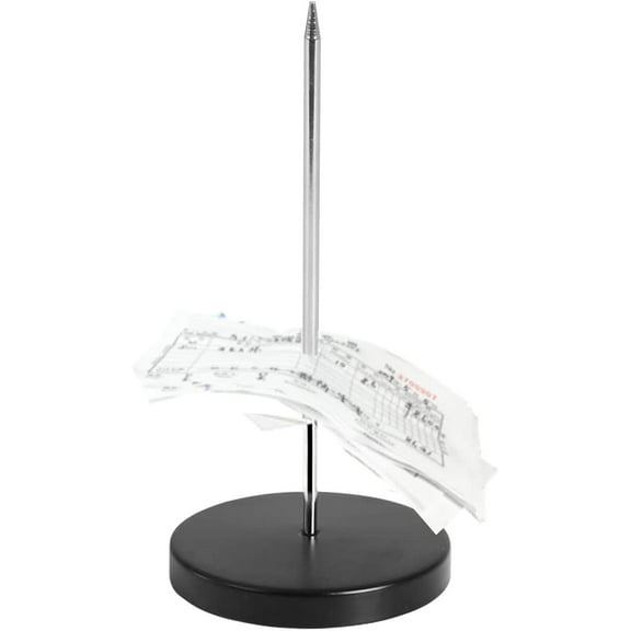 Desk Receipt Holder Spike | Check Spindle Holder For Receipt - Basics Receipt Holder Spike, Check Spindle, Chrome Receipt Holder For Restaurant, Kitchen