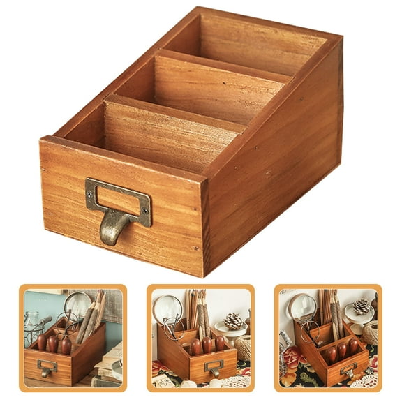 Desk Remote Control Holder Sundries Storage Organizer Household Desktop Storage Box