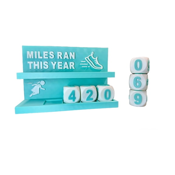 Desk Running Mileage Trackers for Mileage Running Pedometer and Goal Setter Fitness Motivation Display