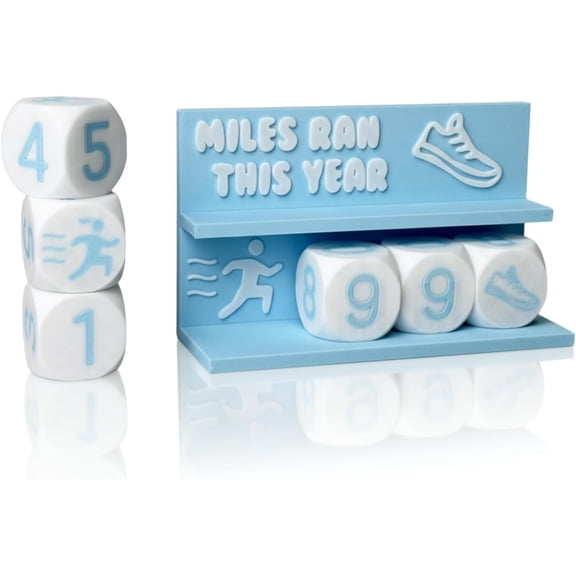 Desk Running Mileage for Recording Mileage Running Pedometer & Goal Setter, Fitness Motivation Display for Runners,