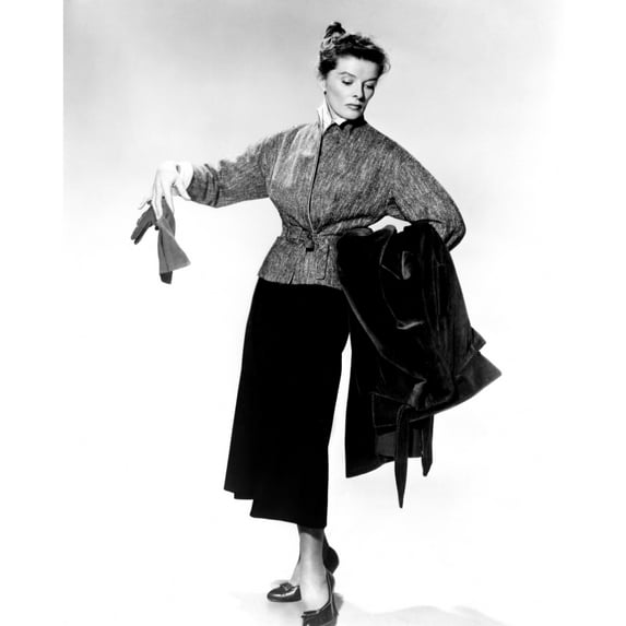 Desk Set Katharine Hepburn Modeling Outfit 1957 Tm And Copyright 20Th Century Fox Film Corp All Rights Reserved Courtesy Everett Collection Photo Print
