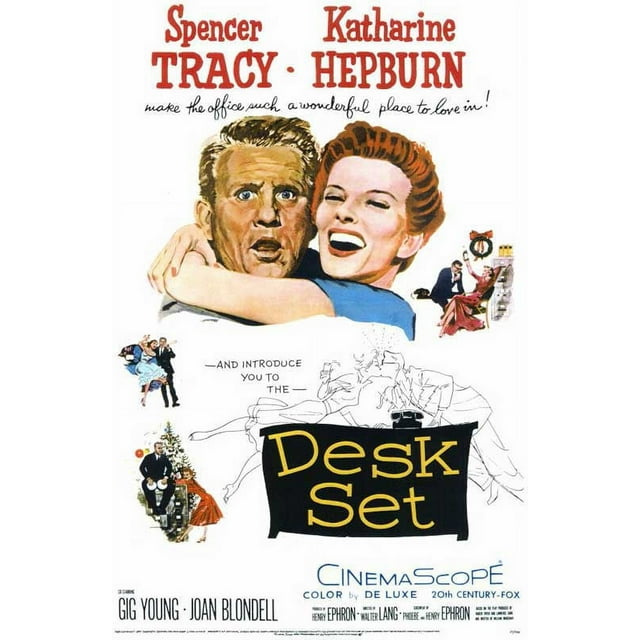 Desk Set movie POSTER (Style A) (11" x 17") (1957)