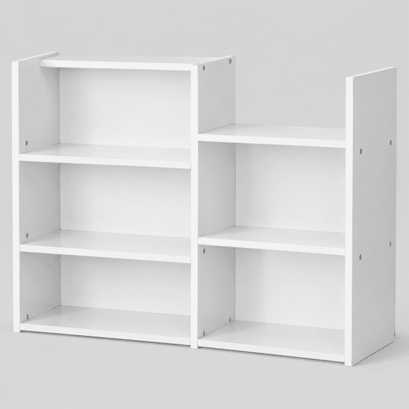 Desk Shelf Organizer, 3-Tier Desktop Bookshelf for Computer Desk, Small Tabletop Hutch Storage Rack, Wood Office Supplies Organizer for Dorm, Home & Student (29 Inch Wide), White