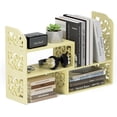 thumbnail image 1 of Desk Shelves Desktop Orgnizer Shelf-White Office Organization for Top of Adjustable Desk Organizers and Corner Bookshelf Table Top Shelving Small Hutch Decorations for Office, 1 of 16