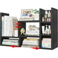 thumbnail image 1 of Desk Shelves Desktop Orgnizer Shlef - Black Office Organization for Top of Desk Organizers and Accessories Corner Bookshelf Table Top Shelving Small Hutch Decorations for Office, 1 of 16