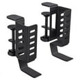 thumbnail image 1 of Desk Side Vertical Laptop Stand,No Drill Laptop Desktop Mount,Hanging Laptop Holder for Desk Side,Clamp on Desk A, 1 of 6