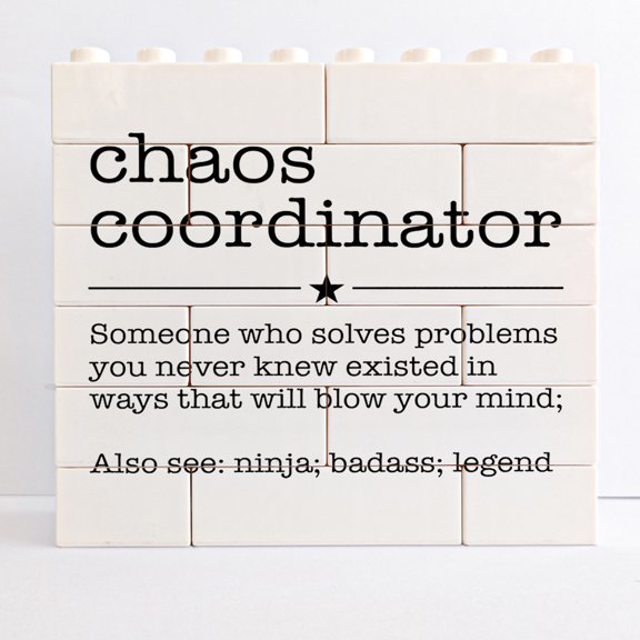 Desk Sign 4.7x5 Inch Chaos Coordinator Definition Decorative Decor Desk Sign Thank You Appreciation Gift For Coworker Organizer Human Resources Decorative Plaque Sign Plaque Desk Decor Office Shelf