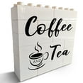 thumbnail image 1 of Desk Sign 4.7x5 Inch Coffee Tea Lovers Desk Decorative Sign Coffee And Tea Desk Decorative Sign Shelf Table Decor Home Kitchen Desk Shelf Sign Gift For Women Men, 1 of 6