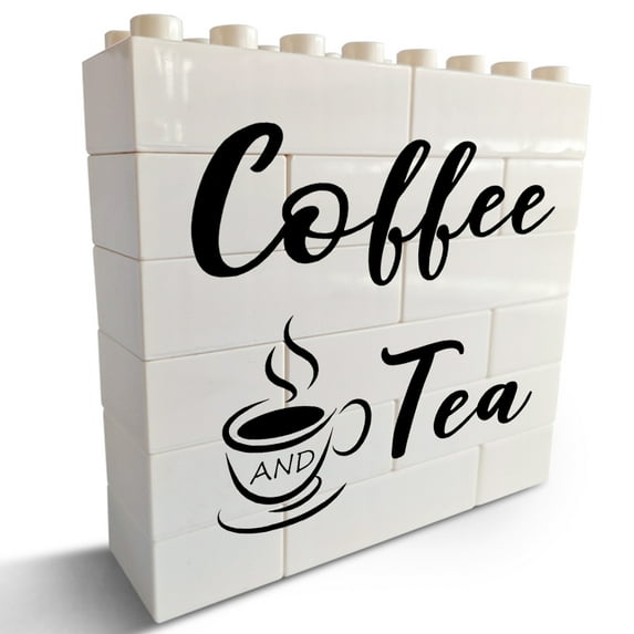 Desk Sign 4.7x5 Inch Coffee Tea Lovers Desk Decorative Sign Coffee And Tea Desk Decorative Sign Shelf Table Decor Home Kitchen Desk Shelf Sign Gift For Women Men