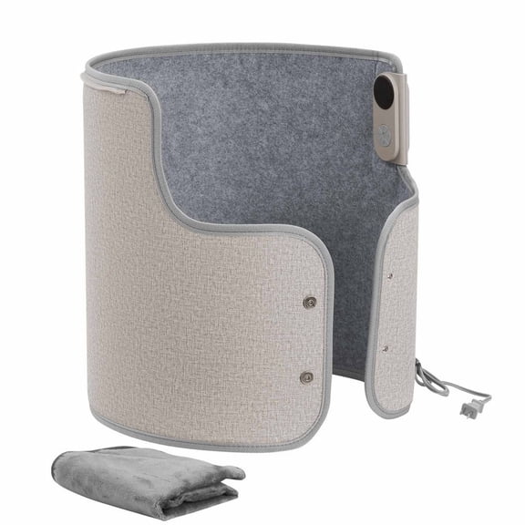 Under Desk Space Heater,Rollable Foot Warmer Portable for Home&Office,Timer & Secure,Quiet for Legs,Ankles,Touch&Remote Control Personal Electric Round Surround Warming Pad,Over-Heat Protection