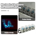 thumbnail image 1 of Desk Squeeze Toys, Keyboard Clicker, 2.2X1 In, Clear Acrylic, Relaxation Toys, Pocket Carry, Blue Stems, 1 Pc, 1 of 7