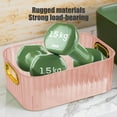 thumbnail image 1 of Desk Storage Box Cover Scrub Facial Mask Box Storage Rack Sorting Basket Lipstick Desk Skin Care Cosmetics Box Organizer for Bedroom Bathroom Study Office Livingroom Kitchen, 1 of 6