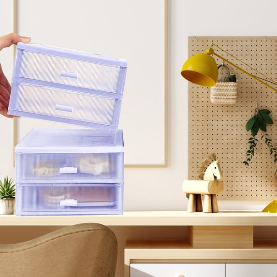 Desk Storage Box Drawer, Large Capacity, Modern Sleek Design, Keep Desk Tidy, Office Home Storage, Dormitory Living Room, Stationery Organization, Clear Plastic Shelf, Sturdy Metal Frame,