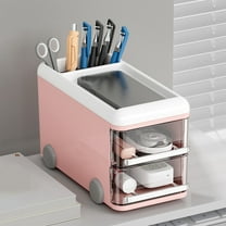 Desk Storage Box, Plastic Desktop Drawer, Vanity Organizer, For Office Bathroom Dresser, Cosmetic Sundries Storage, Space Saving