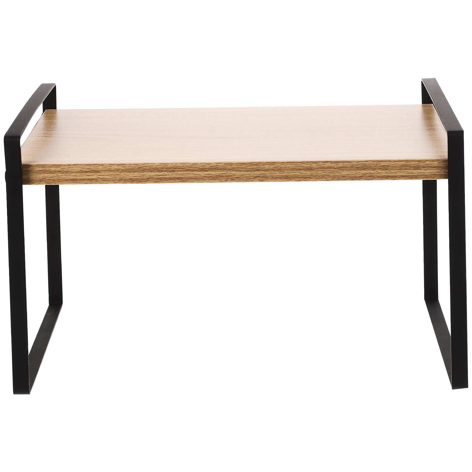 Desk Storage Shelves Tabletop Shelf Bamboo Bookshelf Small Iron Office