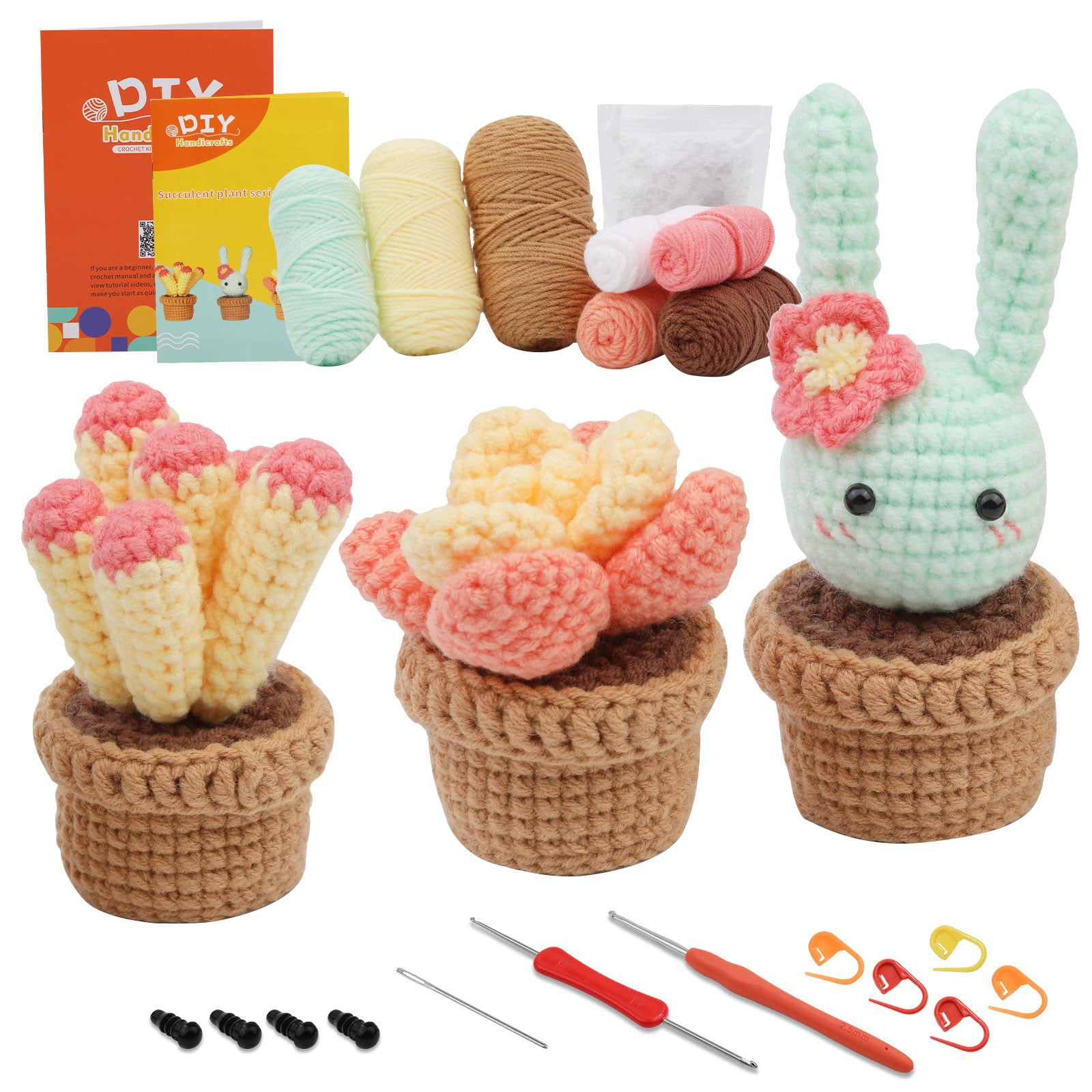 Desk Suppliescrochet Kit Crochet Kit For Beginners Beginner Crochet Kit