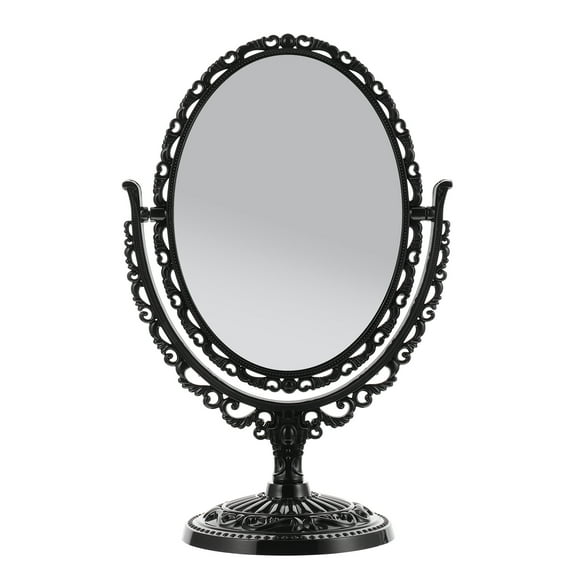 Desk Table Mirror Vintage Makeup Mirror Vanity Mirror Desktop Mirror for Tabletop Bathroom Shower Travel Hand Mirror