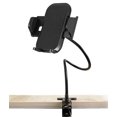 thumbnail image 1 of Desk/Table-Top/Counter Mount, Nakedcellphone Universal Phone Holder [with Extra Long 19" Flexible Steel Neck] compatible with iPhone Xr/X/8/7, Samsung Galaxy S10/S10e/S10+/S9/J3/J7, LG, Motorola, etc, 1 of 7