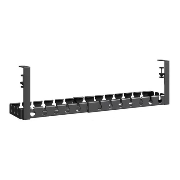 Desk Table Wire Organizer Holder Large Capacity Carbon Steel for Office Home Workstation Setup