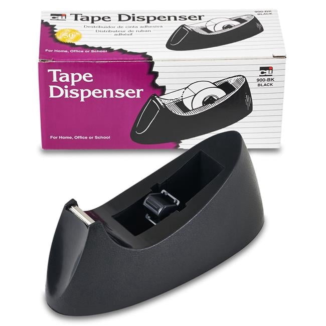 Desk Tape Dispenser, Black - 6 Each