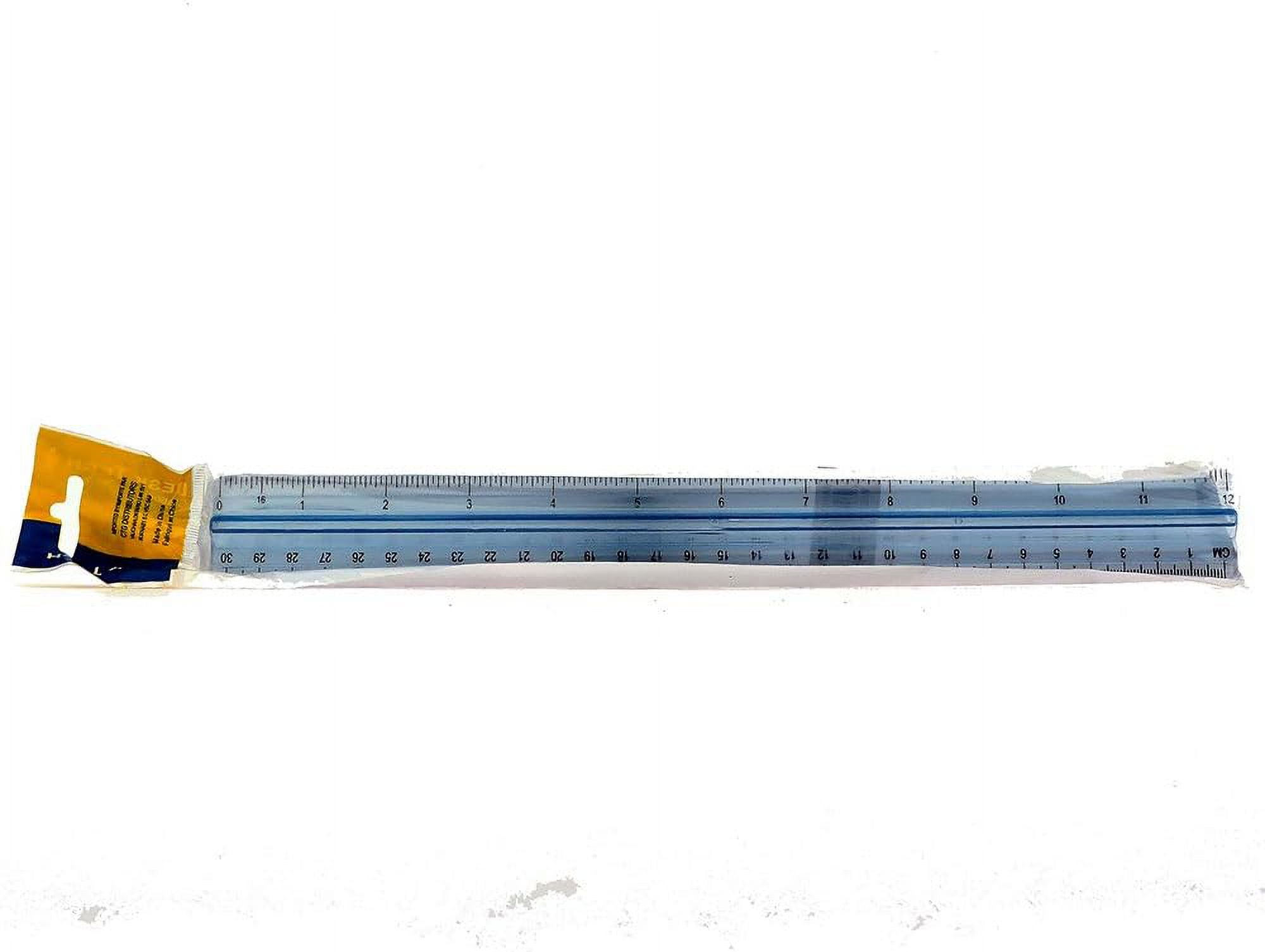 Universal Flat Wood Ruler, Standard/Metric, 6 Long