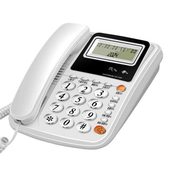 Desk Telephone Fix Landline Phone Noise Reduction For Home And Hotel Use With Clear Sound And Quick Dials