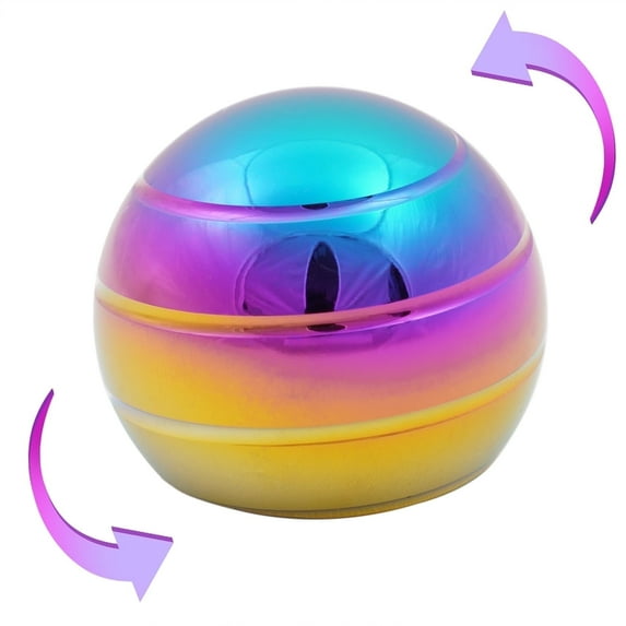 Desk Toys for Fidget Kinetic Cool Gadgets: Metal Optical-Illusion Stress Relief Gifts Spinning 180S