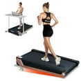 thumbnail image 1 of Under Desk Treadmill, Quiet Motor Treadmill, 16 Inch X 37 Inch Running Surface With Fixed 8° Incline, Shock Absorption Technology, Compact Vertical Storage, 220lbs Capacity, Carpet Friendly, 1 of 9