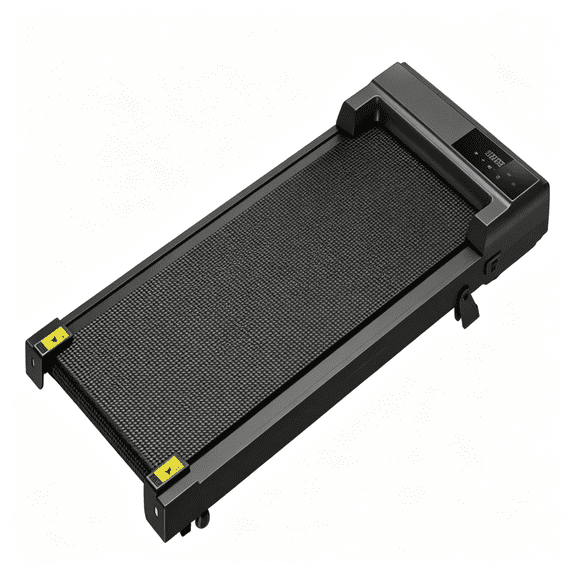 Under Desk Walking Pad Treadmill, 1.5HP Portable Treadmill with 3-Level Manual Incline, 3.7 MPH Max Speed, Remote Control, LED Display & Wheels for Home Office