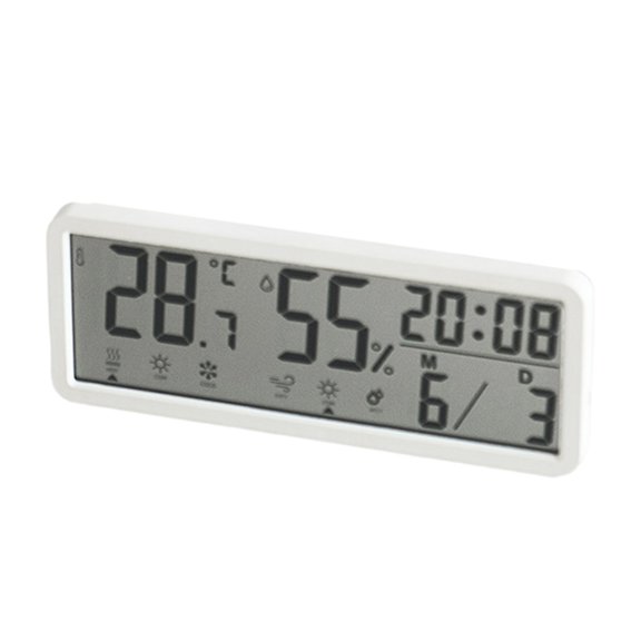 Desk Wall LCD Digital Clock with Temperature and Date Display for Bedroom Decors